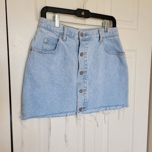 VINTAGE GUESS LIGHT WASH DENIM SKIRT